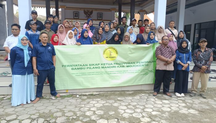 Paguyuban Pengrajin Bambu Mojokerto Dukung Kamtibmas dan Ekonomi Kreatif