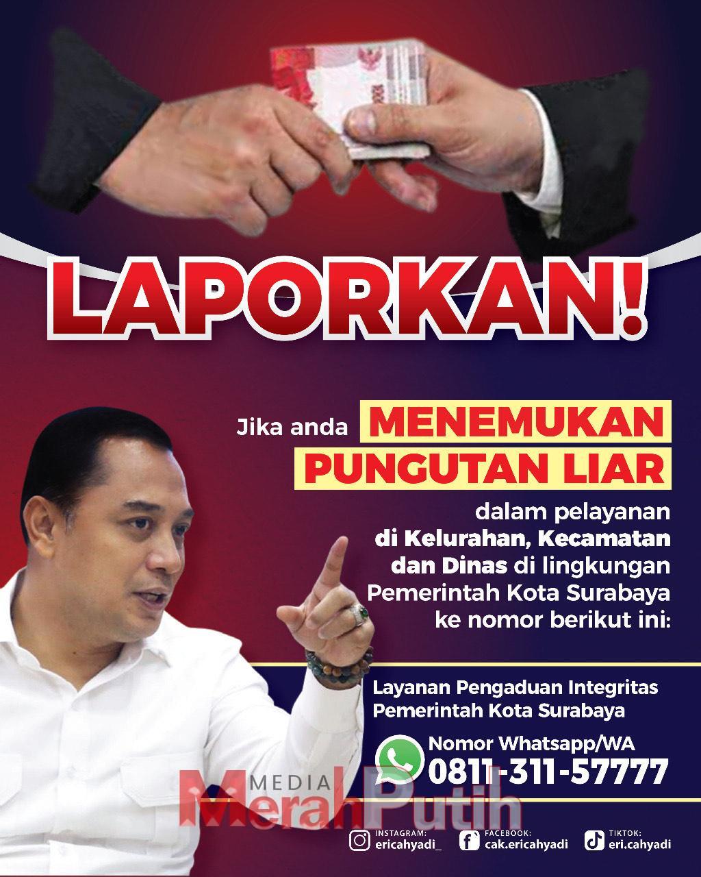 Nomer interaktif pengaduan pungli di Surabaya I MMP