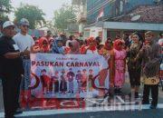 Kemeriahan Pawai Karnaval Peringati HUT RI ke-77 di Desa Kalimati Sidoarjo