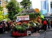 Gelaran Pawai Bunga Jalan Tunjungan hingga Alun-alun Surabaya Ditutup
