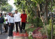 Cek Penataan Taman Tengah Kota, Wali Kota Eri Minta Pepohonan Terkesan Rimbun Dirapikan