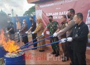 Bea Cukai Madura Musnahkan 11,7 Juta Batang Rokok dan 618,25 liter Minol Ilegal