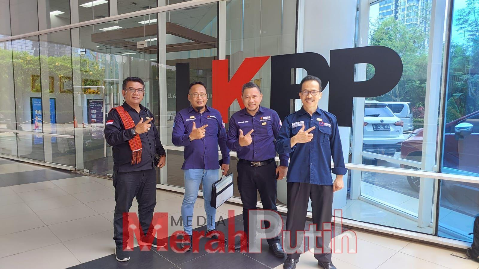 pengurus Wakomindo usai melakukan pengaduan ke LKPP terkait diskriminasi kerjasama media dengan pemerintah daerah I MMP