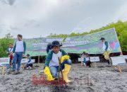 PLN Tanam 5000 Bibit Mangrove di Teluk Pangpang Banyuwangi