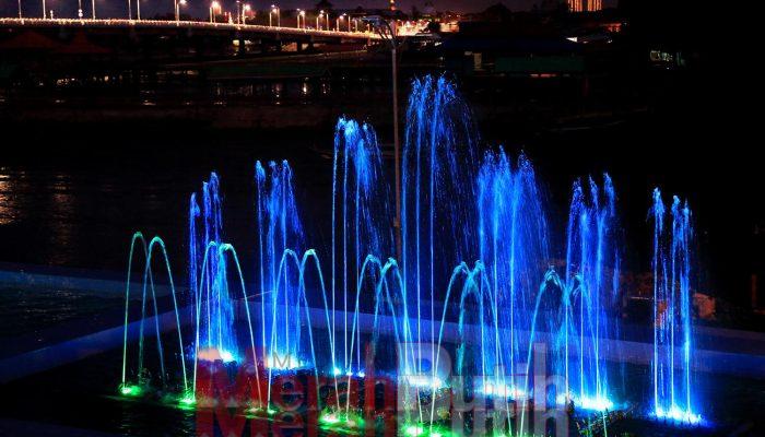 Bakal Dibuka Kembali Pesona Wisata Air Mancur Menari di Jembatan Suroboyo