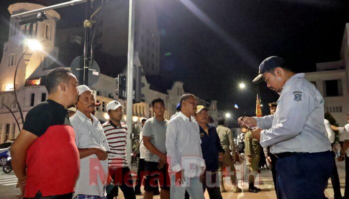 Razia Gabungan Jaring 7 Jukir Liar di Kawasan Kota Tua Zona Eropa