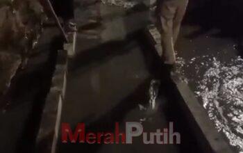 Proyek Pedestrian di Jalan Kartini Sebabkan Pagar Rumah Warga Ambrol