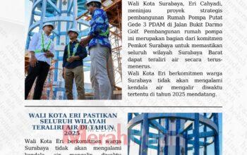 Proyek Rumah Pompa PDAM Putat Gede, Wali Kota Eri Pastikan Seluruh Wilayah Teraliri Air di Tahun 2025