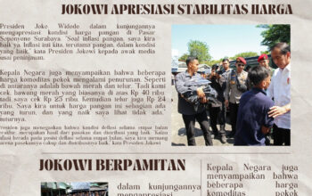 Jokowi Apresiasi Stabilitas Harga Pangan di Pasar Soponyono Surabaya