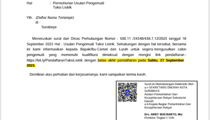 SE Taksi Listrik Surabaya Cacat Hukum, Akademisi Singgung Maladministrasi