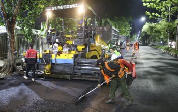 Perbaikan Jalan Berlubang Tembus 60 Ton Hotmix Dengan Anggaran Rp40 M