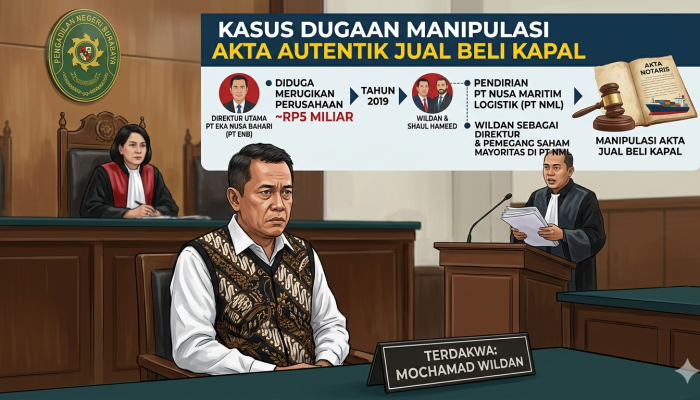 Diduga Manipulasi Akta Kapal Dirut PT ENB Terancam Pidana Kerugian Rp5 Miliar