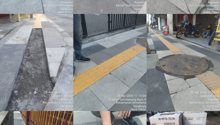 Proyek Pedestrian Kapasan Senilai Rp398 Juta Kualitas Pekerjaan Dipertanyakan
