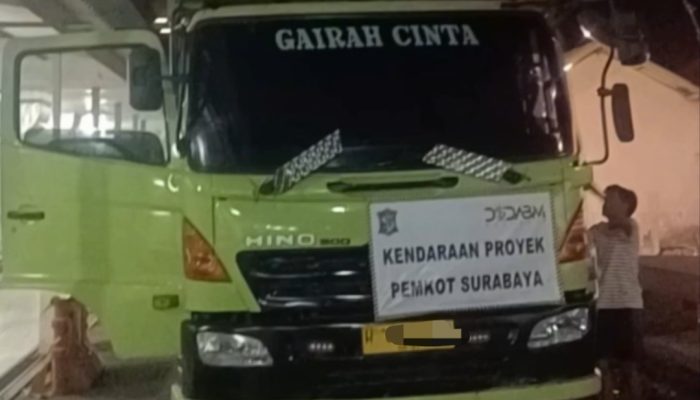 Bukan Proyek Pemkot, Kendaraan Proyek RSUD Dr Soetomo Malah Catut Nama DSDABM